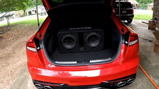 2023 Kia Stinger Amp and Sub installation