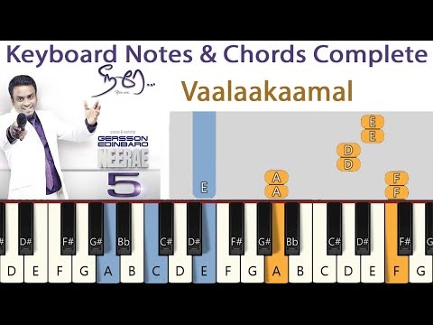 Vaalaakkaamal Keyboard Notes & Chords Complete | Tamil Christian Song | NEERAE GERSSON EDINBARO