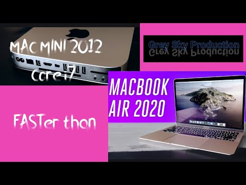 Mac Mini 2012 core i7 vs Macbook Air 2020 Cinebench R20
