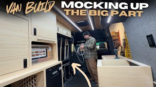 The MOST EPIC Part Of This Van Build Is MOCKED UP!!! Luxury Sprinter Build