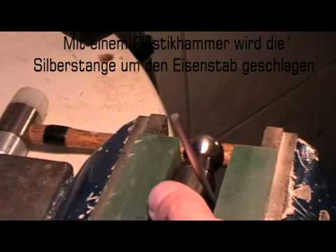 Goldschmieden lernen - 13 Biegen von dickem Draht