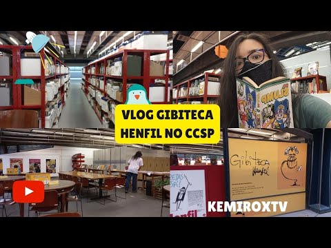 Vlog Gibiteca Henfil no Centro Cultural de So Paulo | Kemiroxtv