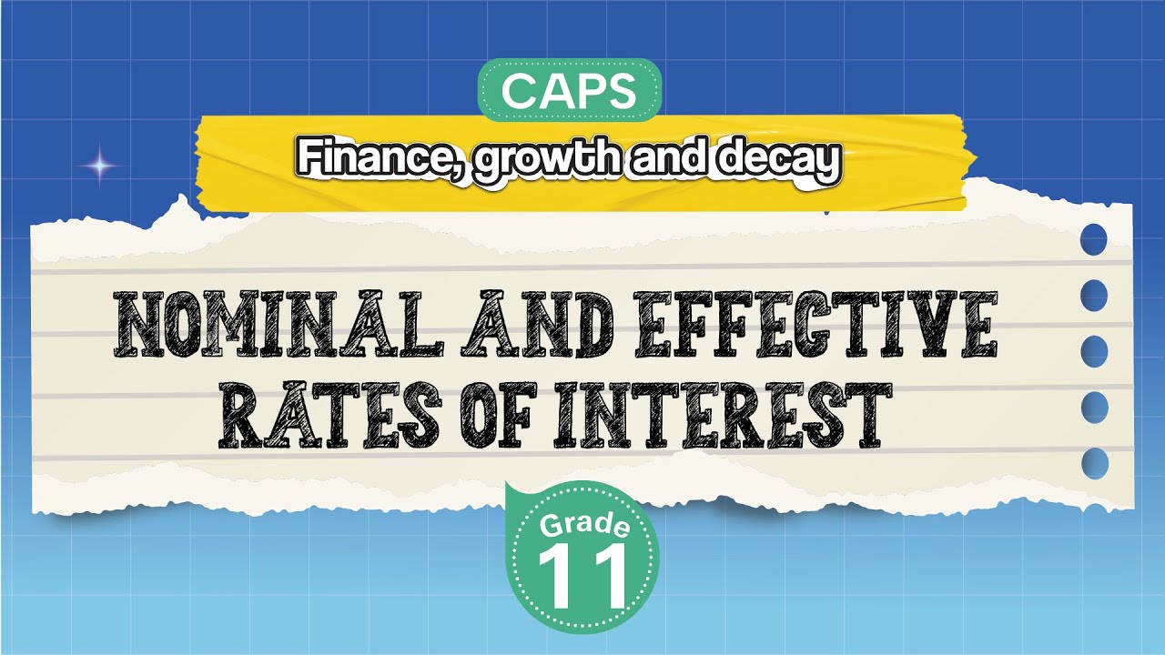 [GRADE 11] Nominal and Effective Rates of Interest