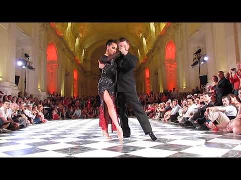  Dmitri Vasin  and  Sagdiana Hamzina  are  dancing  to  the  tango  "  Invierno  "  by  Francisco Canaro  at  Torino Tango Festival  in  2019