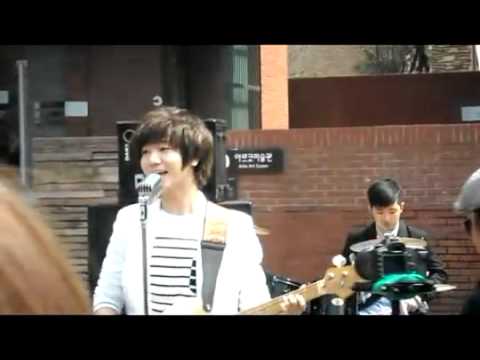 fancam 110409 K.R.Y Super Star K MV Filming - Kyuhyun Focus 7