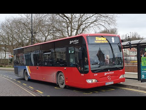 COVERING: Route 8 | BX63BCO/5359 - Go North East: Mercedes-Benz Citaro 0530N