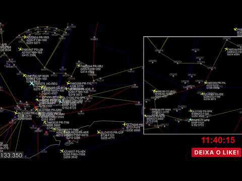 Radar e Escuta Aérea ao Vivo - Terminal São Paulo - Campo de Marte e Guarulhos