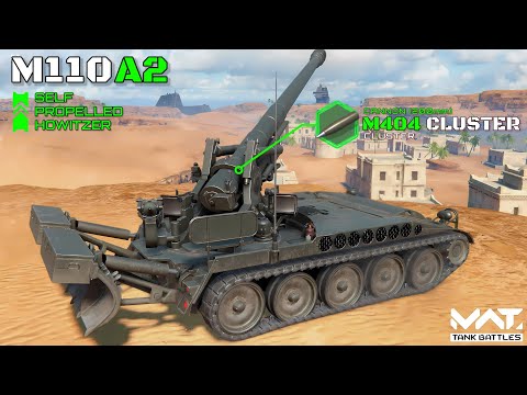 New! M110A2 Self Propelled Howitzer (Gacha) Gameplay | MWT Tank Battles