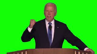 Joe Biden "who in the hell does he think he is?" green screen