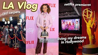 LA VLOG! living in hollywood as an actress, xo kitty premiere, netflix & television academy events!