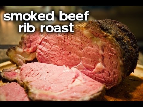 Smoked Prime Rib with Homemade Creamy Onion and Horseradish Toppings