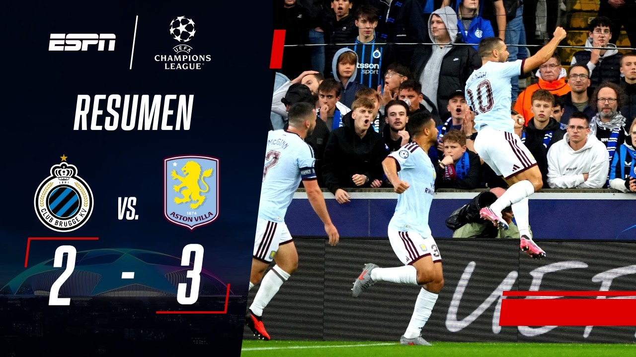 BUENDÍA ENCENDIÓ AL VILLA EN BÉLGICA EN EL DEBUT DE LA CHAMPIONS | Brujas 2-3 Aston Villa | RESUMEN