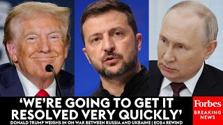 SUPERCUT: Trump Weighs In On Russia-Ukraine War, Blasts Biden&#39;s Handling Of It | 2024 Rewind