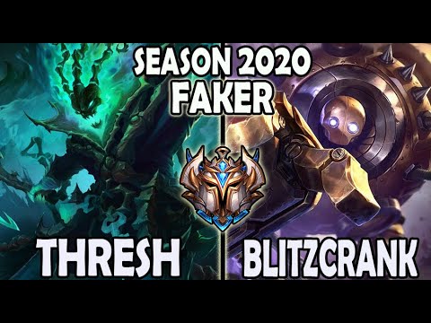 T1 Faker THRESH vs BLITZCRANK - Ranked Korea
