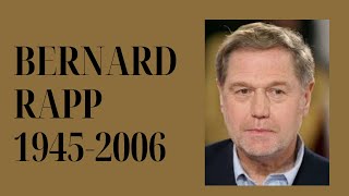 BERNARD RAPP #france #francophone #cinéma #journaltélévisé #radio #écrivain #littératurefrançaise