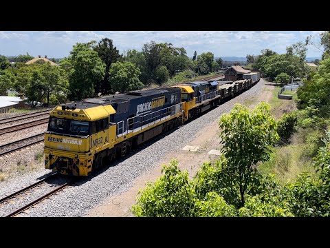 Pacific National NR32 & LDP005 with 4BS4 at East Maitland - 2/2/23