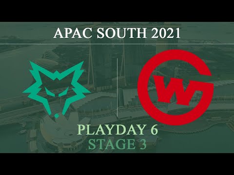 DW vs WCG @Coastline | APAC South 2021 Stage 3 Playday 6 |  Dire Wolves vs Wildcard Gaming