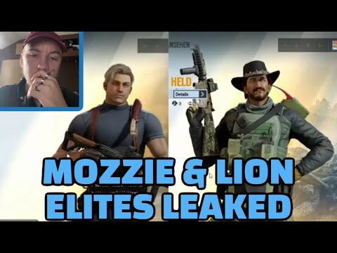 MOZZIE AND LION LEAKED ELITE SKINS REACTION | Rainbow Six Siege