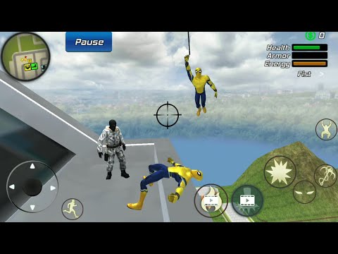 Flying Super Spider Rope Hero City Battle | Spider Web Hero City Rescue - Android GamePlay HD
