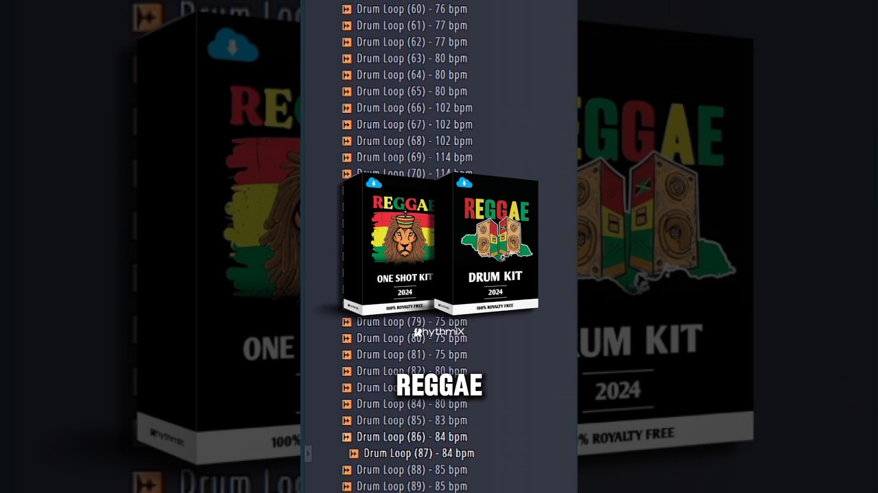 (100% ROYALTY FREE) Reggae Drum Kit 2024