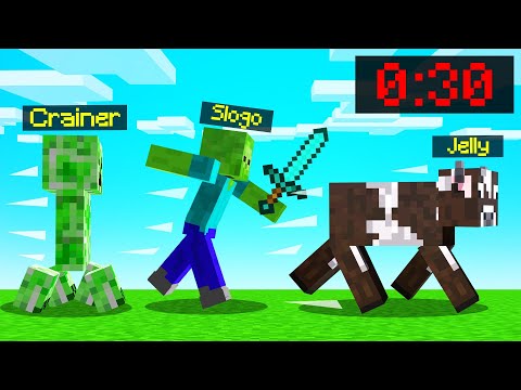 Jelly - MINECRAFT SPEEDRUNNER But You MORPH Every 30 SECONDS...