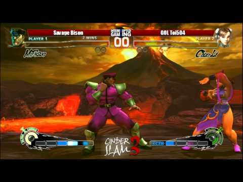 Cinderslam 3 - Super Street Fighter 4 AE 2012 - Savage Bison vs. GOL Toi504