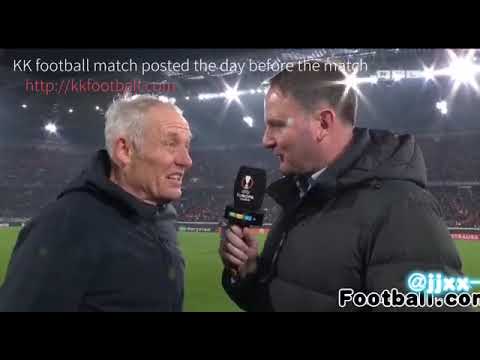 Christian Stretch interviewed after the 5-0 win over Olympiacos Piraeus