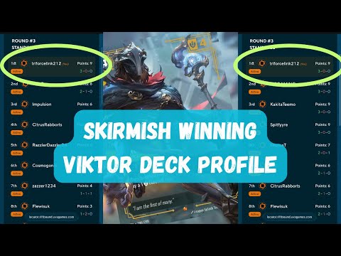 SKIRMISH WINNING VIKTOR DECK PROFILE UPDATE - RIFTBOUND LEAGUE OF LEGENDS TCG