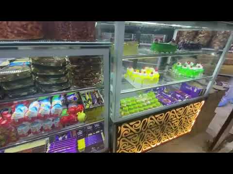 Stainless steel l shape sweet counter, for commercial