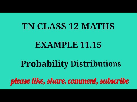 Tn 12 maths| example 11.15 | state board | probability distributions |chapter 11| gmrrao maths |