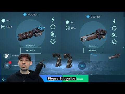 New weapons,  Nucleon and Quarker  War Robots Test Server