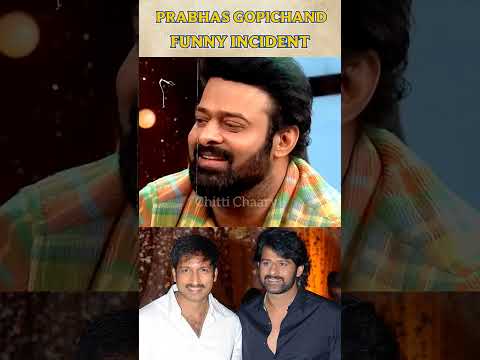 Prabhas Shares funny incident with Gopi #prabhas #gopichand #friends #balakrishna  #viralvideo
