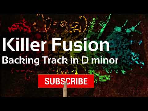 Killer Fusion jam track in D minor