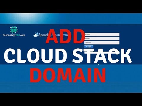 How To Add Cloud Stack Domain - Cloud Stack Management Server