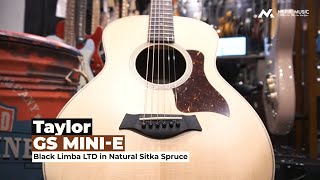 Video thumbnail for Taylor GS Mini-E Black Limba LTD in Natural Sitka Spruce by Nafiri Music Jakarta