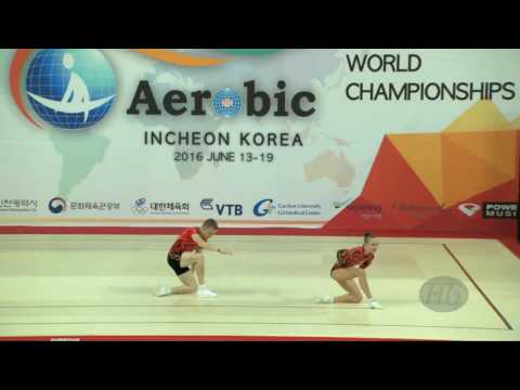 Russia 1 (RUS) - 2016 Aerobic Worlds, Incheon (KOR) - Qualifications Mixed Pair