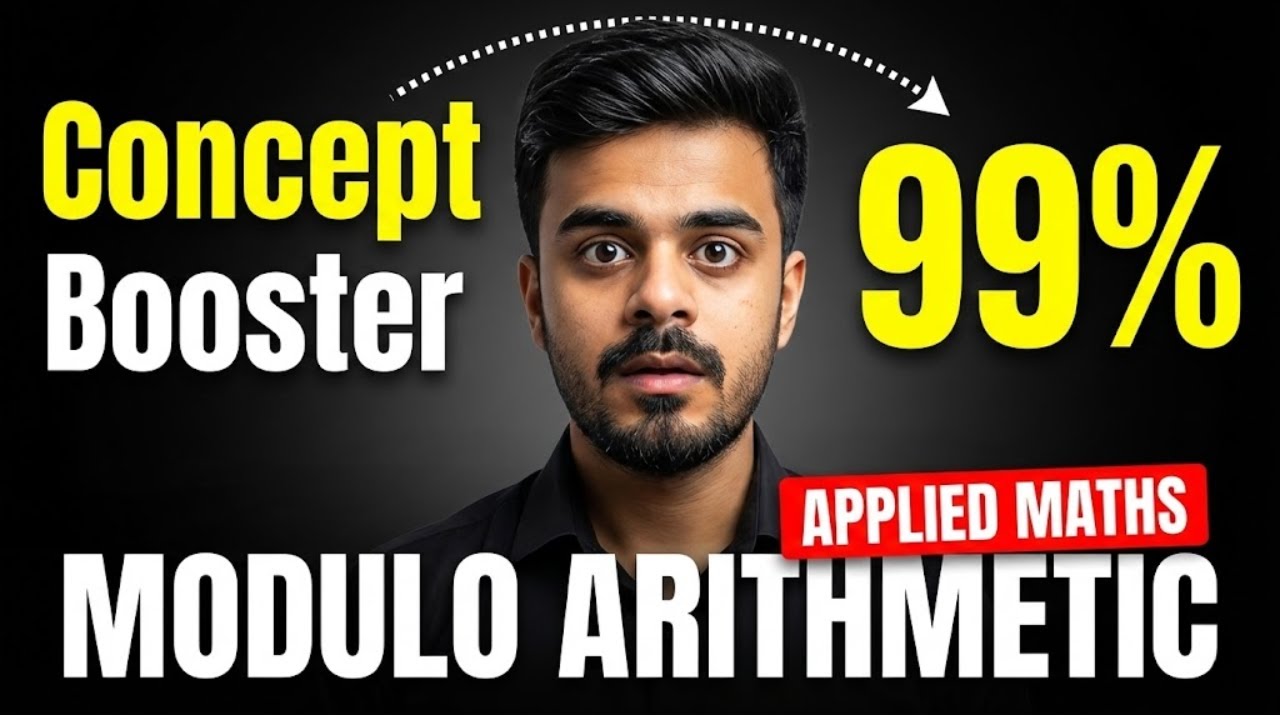 Modulo Arithmetic Concept Booster🚀| Applied Maths| Class 12th| CBSE 2026