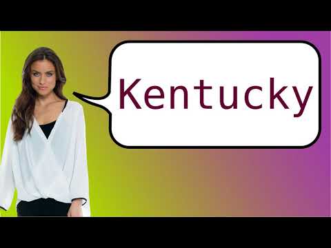 Part of a video titled How to say 'Kentucky' in French? - YouTube
