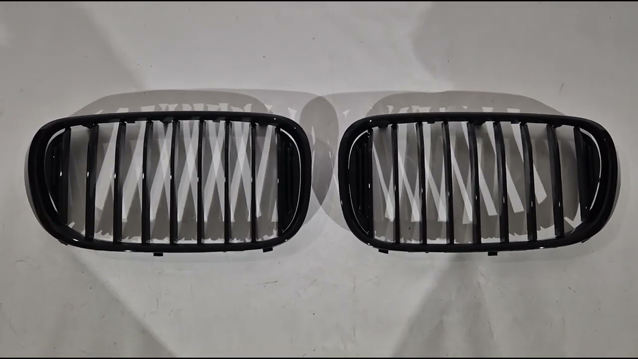 BMW 7 Series G11/G12 2015-2022 Nieren 1 Bar (2016-2019, Schwarz Glanz) Video 1