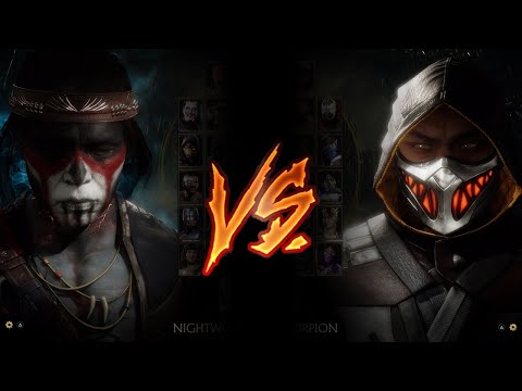 Mortal Kombat 11 - Nightwolf Vs. Scorpion (VERY HARD)