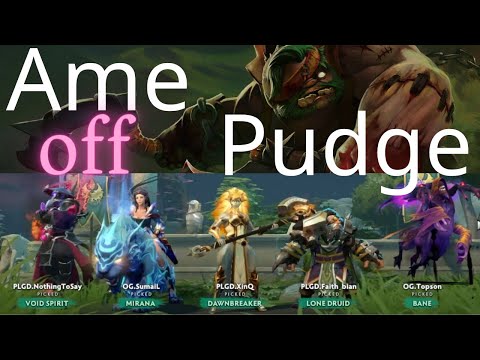 萧瑟 Ame off Pudge vs SumaiL, Topson, NothingToSay, Faith_bian, XinQ - and Quinn, Nikobaby -  dota2