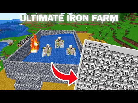 Aliminator - I Build The Most Overpowered Iron Farm in Hardcore Minecraft