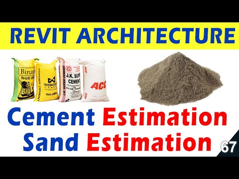 67 | Cost Estimation of CEMENT SAND in Revit Architecture DEEPAK VERMA
