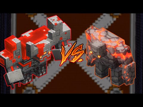 Redstone Monstrosity Vs. Redstone Golem | 1.16.5 Minecraft (Mob Battle)