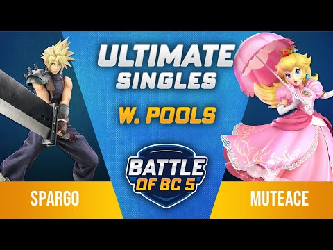 Sparg0 (Cloud) vs MuteAce (Peach) - Ultimate Singles Winners Top 32 - Battle of BC 5