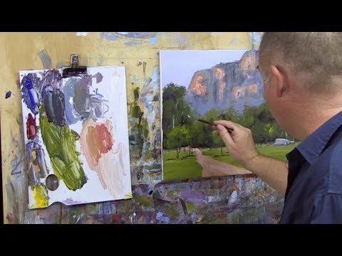 Learn To Paint TV E62 "Capertee Valley Camp" Acrylic Painting Beginners Tutorial