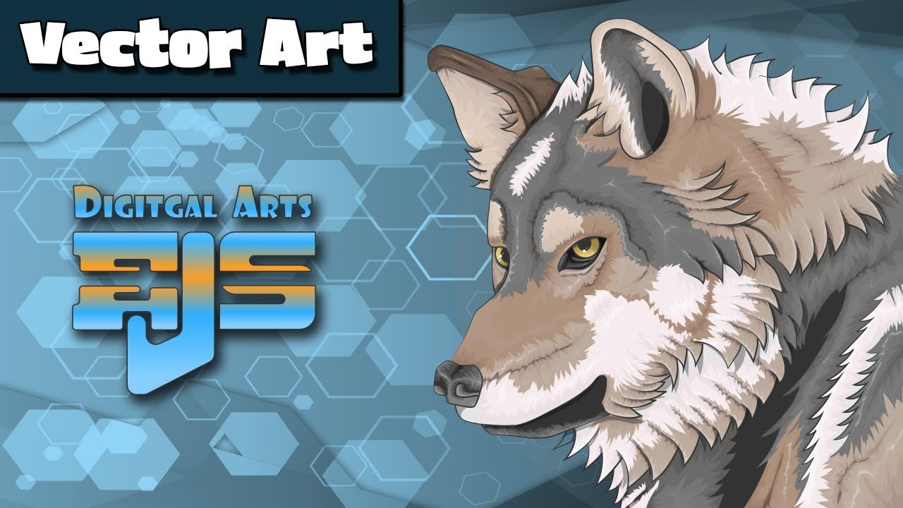 Adobe Illustrator - Cartoon Vector  - Wolf - Speed Vector Art Video