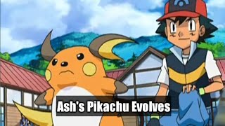 Ash's Pikachu Evolves Pokemon Journeys Episode 35