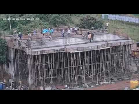 Jengo la poromoka huku likijengwa