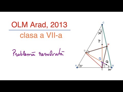 OLM Arad 2013, clasa a 7-a - Problema rezolvata